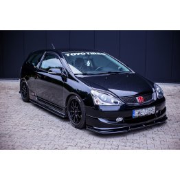 Накладки сплиттеры на пороги на Honda Civic VII Type R / Type S